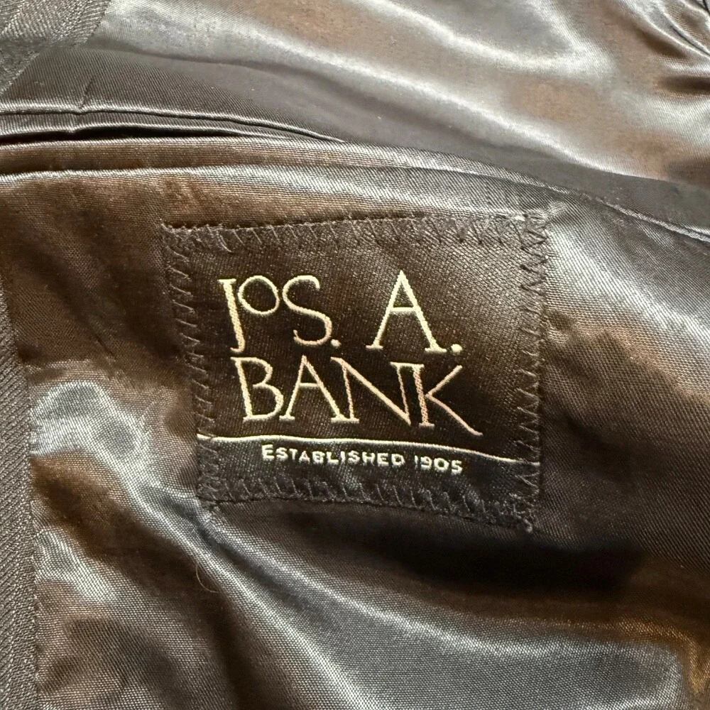 JOS. A BANK 100% Wool Blazer Suit Coat Jacket Gray Size 42R Menswear
